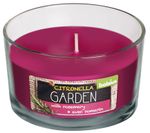 Candle Bolsius Glass Citronella, repellent, 62/106 mm, rosemary, in glass