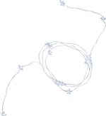 String lights MagicHome Twisted Stars 180S, 180x micro star cool white LED, steady light, 230V, 50 H