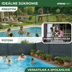 Tkanina tieniaca SHADE.NET 1,5x10 m, UV, 230 g/m2, 95% antracitová