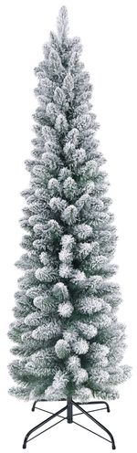 Christmas Tree MagicHome Christmas Claus, flocked fir, metal stand, 180 cm