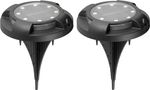 Lamp Strend Pro Crater, 11x14 cm, solar, 12x SMD LED, AA, 2 pcs