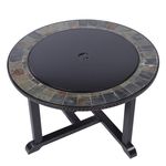Grill and Fire Pit Strend Pro Grill, metal, 4 chairs, 3 in 1, 105x75 cm, charcoal, garden