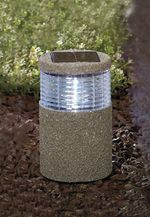 Lamp Strend Pro Garden, solar, LED, stone imitation, 11.2x11.2x29 cm
