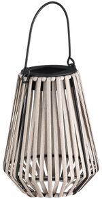 Lámpa Strend Pro Garden, napelemes, LED, függő, rattan, 12x12x24 cm