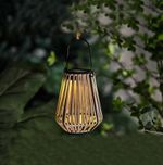Lamp Strend Pro Garden, solar, LED, hanging, rattan, 12x12x24 cm