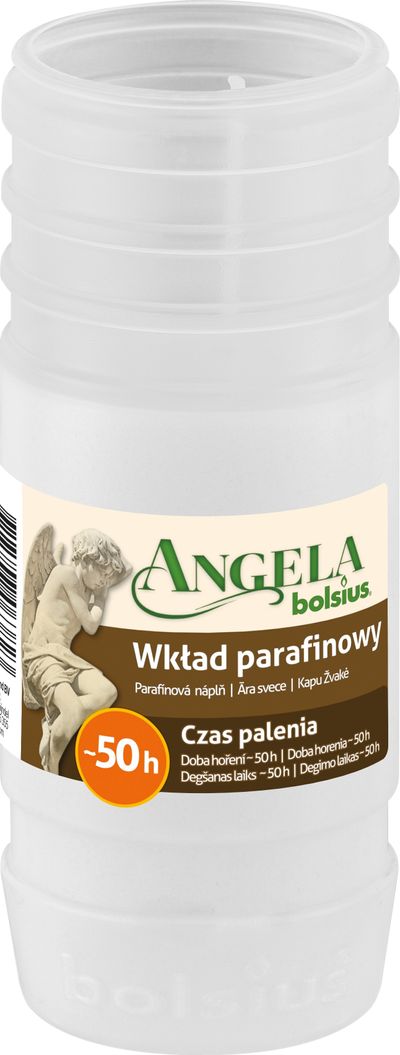 Refill Bolsius Angela Light, 50 h, 171 g, 57x145 mm, paraffin