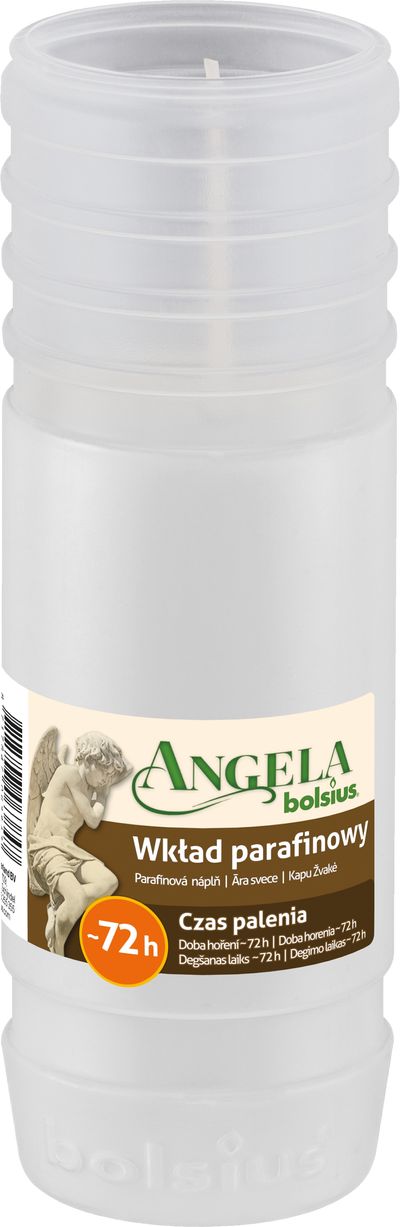 Refill Bolsius Angela Light, 72 h, 222 g. 50x120 mm, paraffin