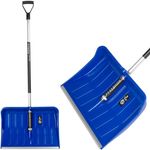 Snow Shovel ALPINUS ALUTUBE, 550x385/1460 mm, snow pusher, aluminum handle, mixed colors, ASSEMBLED