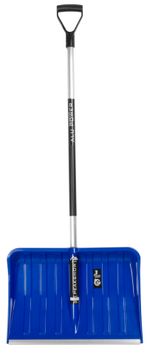 Snow Shovel ALPINUS ALUTUBE, 550x385/1460 mm, snow pusher, aluminum handle, mixed colors, ASSEMBLED