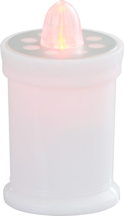 Gyertya MagicHome TG-18, LED, sírra, fehér, 11 cm, (2xAA tartozék)