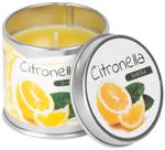 Gyertya Citronella, rovarriasztó, fém dobozban, 50 g, 55x55 mm, Eladási egység 12 db