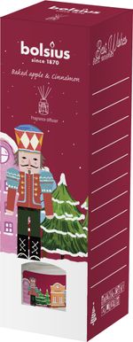 Diffuser Bolsius Nutcracker, Christmas, get cosy, baked apple and cinnamon scent, 30 ml