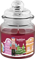 Sviečka Bolsius Big Jar, Luskáčik, Vianoce, vonná, vianočná, get cosy (pečené jablko a škorica), 32 hod., 79x129 mm, v skle