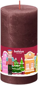 Candle Bolsius Nutcracker, pillar, Christmas, 54 hours, 68x130 mm