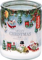 Candle Bolsius Starlight Christmastime, in glass jar, 23 hours, 68x82 mm