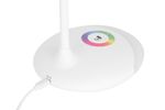 Lampa LED, stolná, stmievateľná, biela, RGB podsvietenie, USB, 5 W