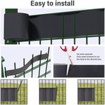 Páska Strend Pro EUROSTANDARD, 190 mm, L-35 m, tieniaca, antracit, krycia, na plotové panely, s 20 klipsami, 450 g/m2, PVC, RAL7016