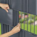 Tape Strend Pro EUROSTANDARD, 190 mm, L-35 m, shading, anthracite, covering, for fence panels, with