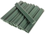 Clips Strend Pro EUROSTANDARD, for securing 19 cm shading tape, green, RAL6005, pack. 20 pcs