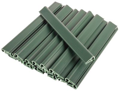 Clips Strend Pro EUROSTANDARD, for attaching shading tape 19 cm, green, RAL6005, pack. 20 pcs