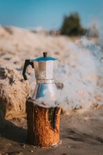 Švédsky oheň Strend Pro WOODSON, prenosné ohnisko, prírodný varič, poleno na varenie, kempovanie, táborák, 1 hod