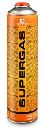 Kartuš KEMPER 575, 600 ml, 330 g, SUPERGAS, Propán-Bután, štandardný závit