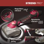 Strend Pro tapadókorong, vibrációs, padlóhoz/csempéhez, 120 W, max. 30 kg, vibrátor