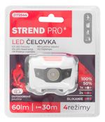 Fejlámpa Strend Pro Headlight HEM-003, 60 lm LED+piros fény, 3xAAA