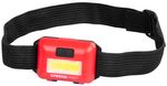 Fejlámpa Strend Pro Headlight H955, COB LED, 3xAAA, vegyes színek (fekete, fehér, piros)