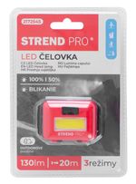 Headlamp Strend Pro Headlight H955, COB LED, 3xAAA, mix colors (black, white, red)