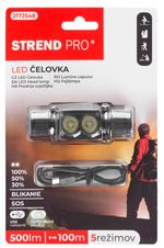 Headlamp Strend Pro Headlight H4016, 2xXPG LED 500 lm, 2000 mAh, USB charging, waterproof, detachabl