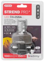 Fejlámpa Strend Pro Headlight H833, 2W CreeLED, ZOOM, 100 lm, 3xAAA, ultra könnyű
