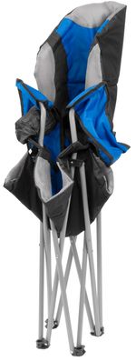 Stolička Strend Pro, modrá, skladacia, kempingová, 80x50x105 cm