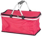 Basket Jela, shopping, red, folding, max. 5 kg, 47x28x25 cm