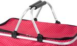 Shopping Basket Jela, red, foldable, max. 5 kg, 47x28x25 cm