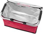 Shopping Basket Jela, red, foldable, max. 5 kg, 47x28x25 cm