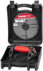 Glass holder Strend Pro, suction, 1-cup, with pressure gauge, 20 cm, max. 150 kg