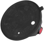 Glass holder Strend Pro, suction cup, 1-dome, with manometer, 20 cm, max. 150 kg