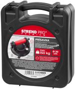 Glass holder Strend Pro, suction, 1-cup, with pressure gauge, 20 cm, max. 150 kg