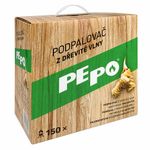 Gyújtós PE-PO®, fagyapot, 150 db, grillhez, kályhához, kandallóhoz, kemencéhez