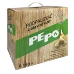 Gyújtós PE-PO®, faforgács, 150 db, grillhez, kályhához, kandallóhoz, kemencéhez