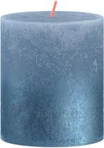 Candle Bolsius Rustic, pillar, Christmas, Sunset Sky Blue+ Blue, 80/68 mm