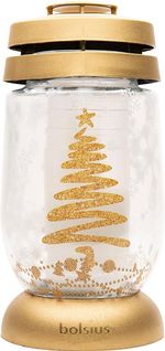 Grave Candle Bolsius S06 3D Christmas Tree, 22.4 cm, for grave, with 36-hour burn time