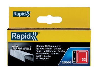 Kapocs RAPID 53, 8 mm, tűzőgép kapcsok, csomag 2500 db