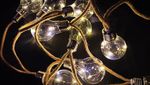 Füzér Strend Pro Solar Bulb, 10x LED, izzó alakú, napelemes, Hosszúság: 3,8 m