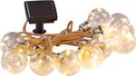 Füzér Strend Pro Solar Bulb, 10x LED, izzó alakú, napelemes, Hosszúság: 3,8 m