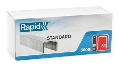 Staples RAPID 53 STANDARD, 10 mm, staples for stapler, pack. 5000 pcs