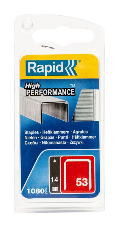 Spony RAPID 53, 14 mm, sponky do sponkovačky, bal. 1080 ks