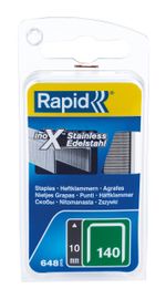 Staples RAPID 140, 10 mm, stainless steel staples for stapler, pack. 648 pcs