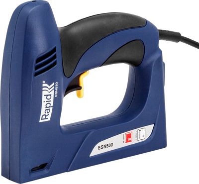Tűzőgép RAPID ESN 530, elektromos, kárpitos szegbelövő, kapcsok 53 típus, 6-14 mm, szegek 8 15 mm